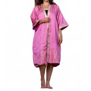 NEW STANDAWT aphrodite silk saree one size kimono in pink